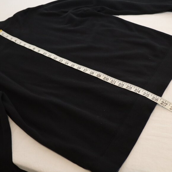 Saks Fifth Avenue Mens 100% Cotton Full Zip Sweater Size Medium Navy Mock Neck - Picture 8 of 8